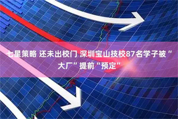 七星策略 还未出校门 深圳宝山技校87名学子被“大厂”提前“预定”